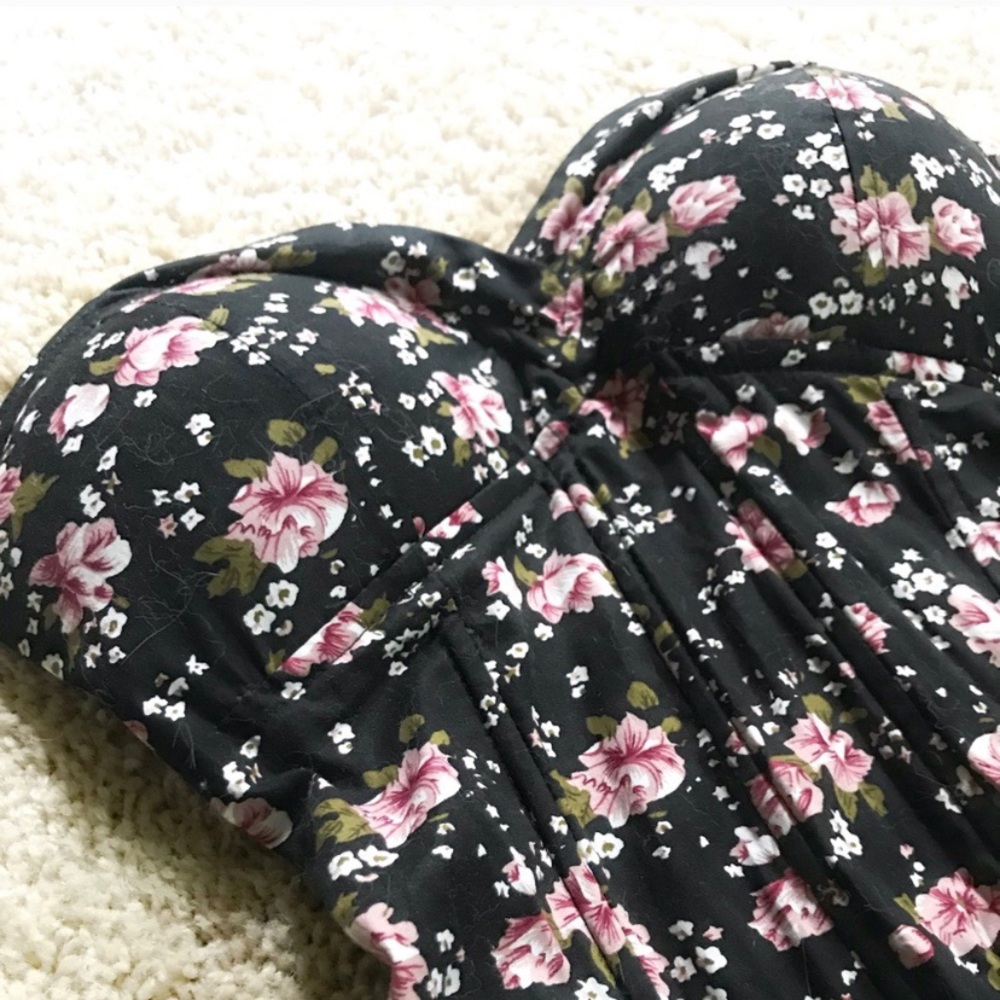 NWOT Floral Corset